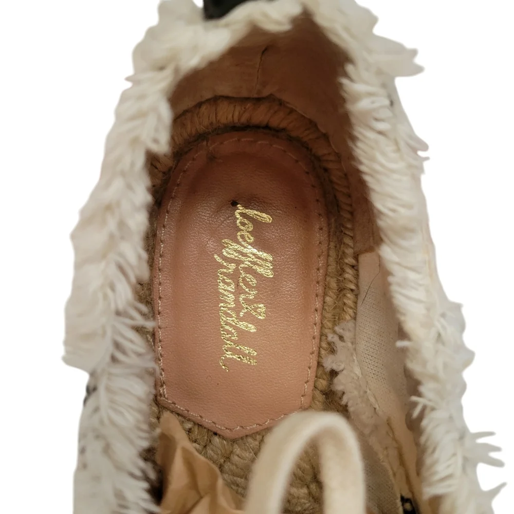 Loeffler Randall Alfie Striped Platform Espadrille Size 6/36